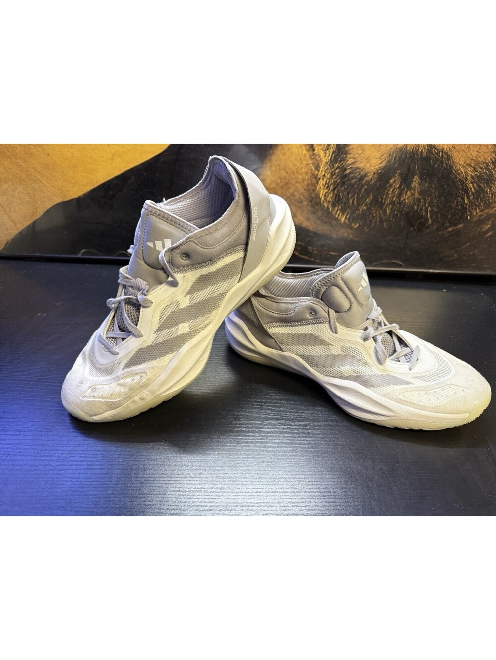 Size 11 - adidas Adizero Select 2.0 Low Cloud White Glory Grey